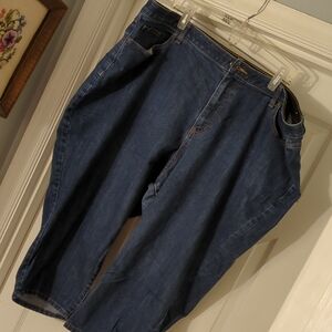 Catherines Blue Jean Capri Length